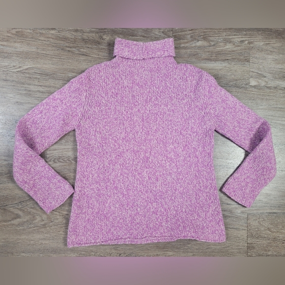 Eileen Fisher Sweaters - Eileen Fisher Italian Yarn Wool Blend Turtleneck Sweater Marled Lilac Lavender M